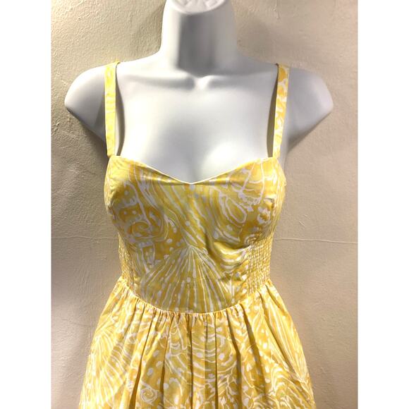 Lilly Pulitzer NWOT Christine Yellow Sunglow Sweetheart Print Mini Dress 2 S - Picture 2 of 7